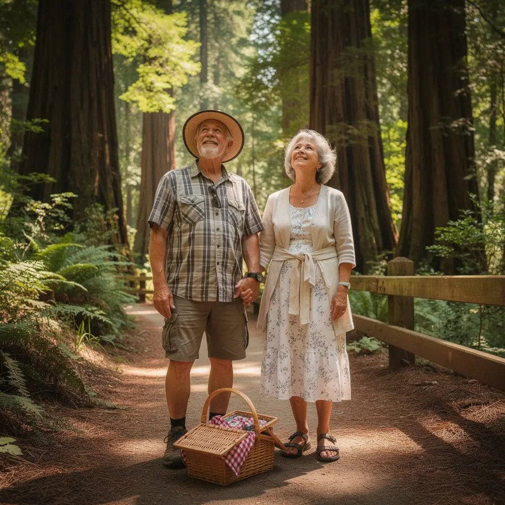 Экскурсовод объясняет местные традиции группе пожилых людей на экскурсии.