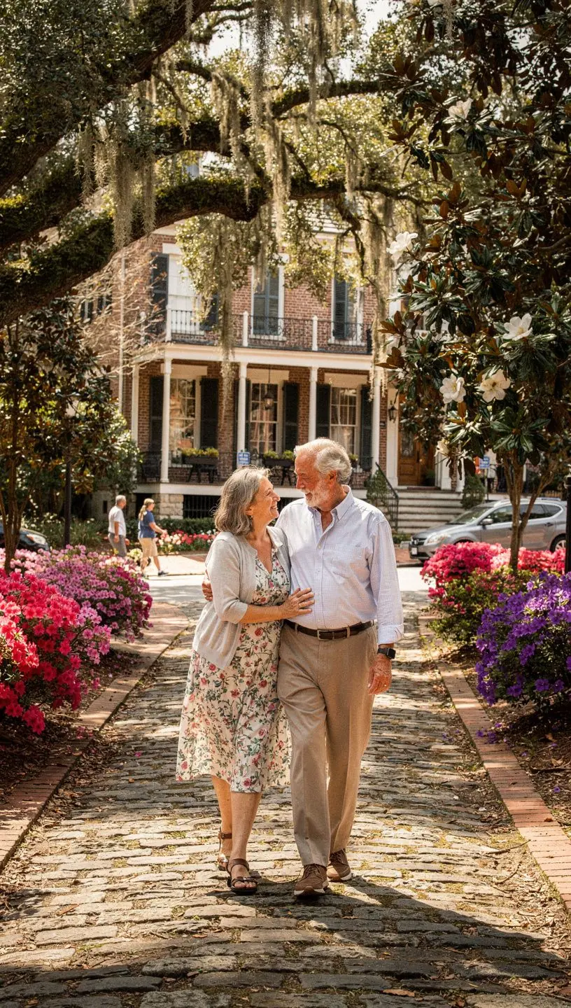 Группа пенсионеров участвует в культурном мероприятии и знакомится с местными традициями.