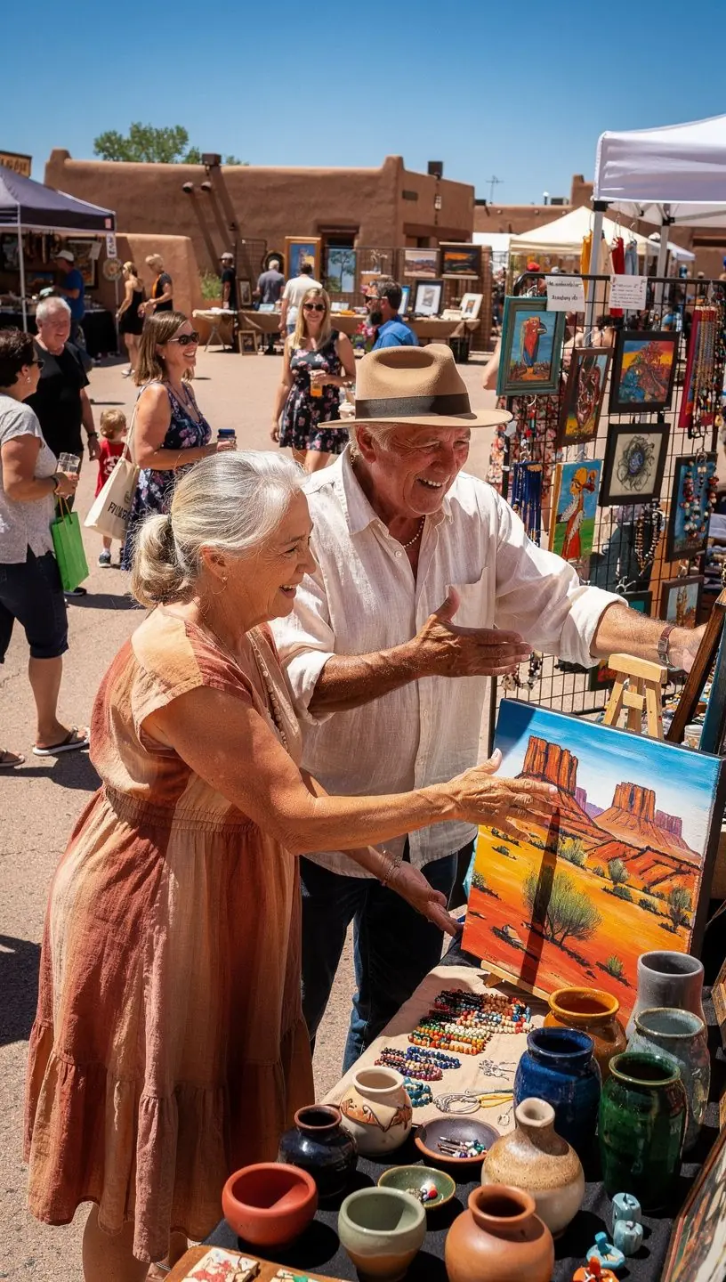 Старший путешественник наслаждается красивым видом на горы в США.